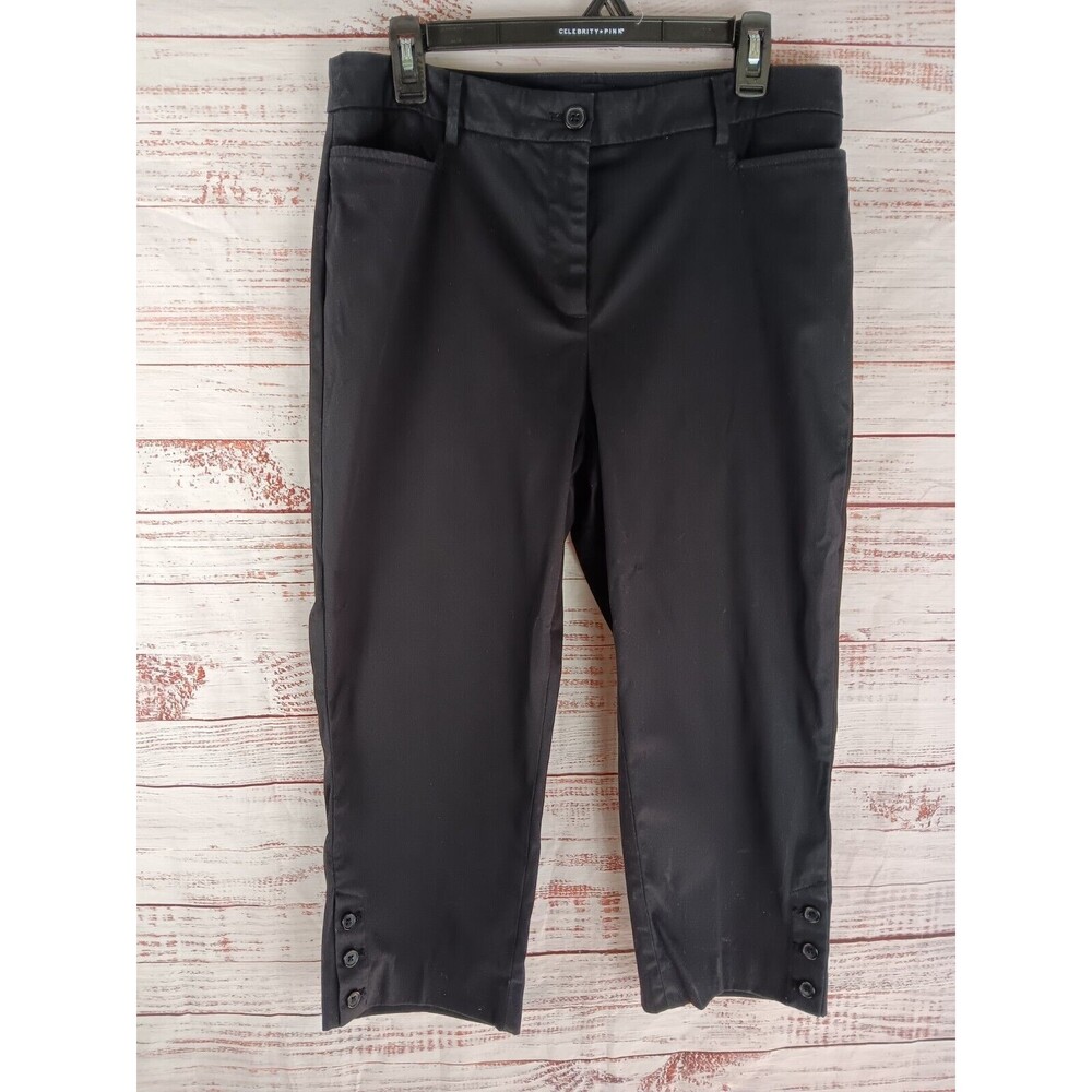 Talbots Capri Pants Women’s 10 The Perfect Skimmer Chino Black
